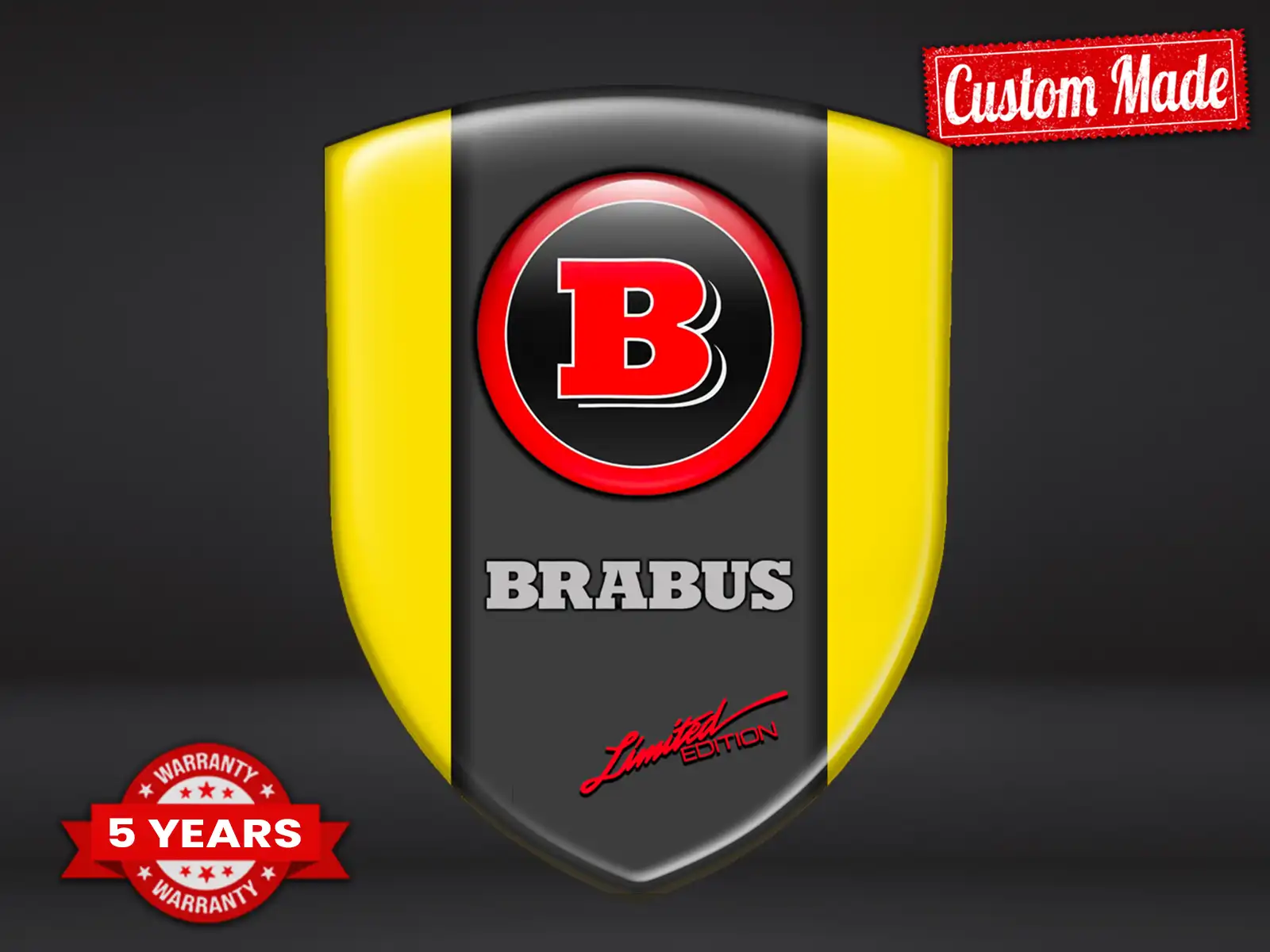 Brabus Badges Emblèmes Auto Limité Résistants Qualité